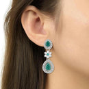 Etnico Silver Plated Traditional Kundan Stone Choker Necklace With Earring & Maang Tikka Set For Women (IJ378ZG)