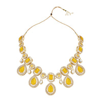 Etnico Gold Plated Traditional Kundan & Stone Choker Necklace Jewellery With Earrings & Maang Tikka Set for Women/Girls (IJ379Y)