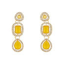 Etnico Gold Plated Traditional Kundan & Stone Choker Necklace Jewellery With Earrings & Maang Tikka Set for Women/Girls (IJ379Y)