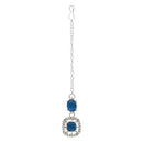 Etnico Silver Plated Stylish Design Crystal Diamond Necklace & Earrings Jewellery Set for Women (Montana)