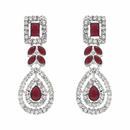 Etnico Silver Plated Elegant Leaf Motif Necklace Set with Earrings & Maang Tika for Women (IJ402ZWi)