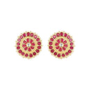 Etnico Gold Plated Traditional Kundan & Pearl Studded Choker Necklace Set For Women/Girls (K7210) (Full Rani Pink)