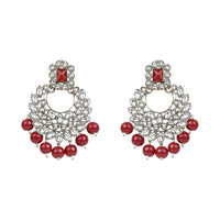 Etnico Gold Plated Traditional Pearl Kundan Studded Choker Jewellery Necklace Set with Maang Tikka for Women (K7218M)