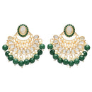 Etnico Gold Plated Traditional Kundan & Pearl Choker Necklace Set Gift for Women & Girls(K7228G)