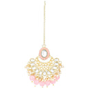 Etnico Gold Plated Traditional Kundan Choker Necklace Set Gift for Women & Girls(K7228Pi)
