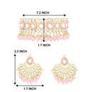Etnico Gold Plated Traditional Kundan Choker Necklace Set Gift for Women & Girls(K7228Pi)