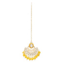Etnico Gold Plated Traditional Kundan & Pearls Choker Necklace Set Gift for Women & Girls(K7228Y)