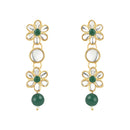 Etnico Gold Plated Traditional Kundan & Pearls Choker Necklace & Earring Ethnic Jewellery Set for Women & Girls(K7229G)