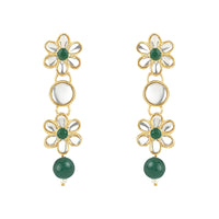 Etnico Gold Plated Traditional Kundan & Pearls Choker Necklace & Earring Ethnic Jewellery Set for Women & Girls(K7229G)