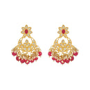 Etnico Gold Plated Traditional Pearl Kundan Studded Choker Jewellery Necklace Set with Maang Tikka for Women (K7242Q)