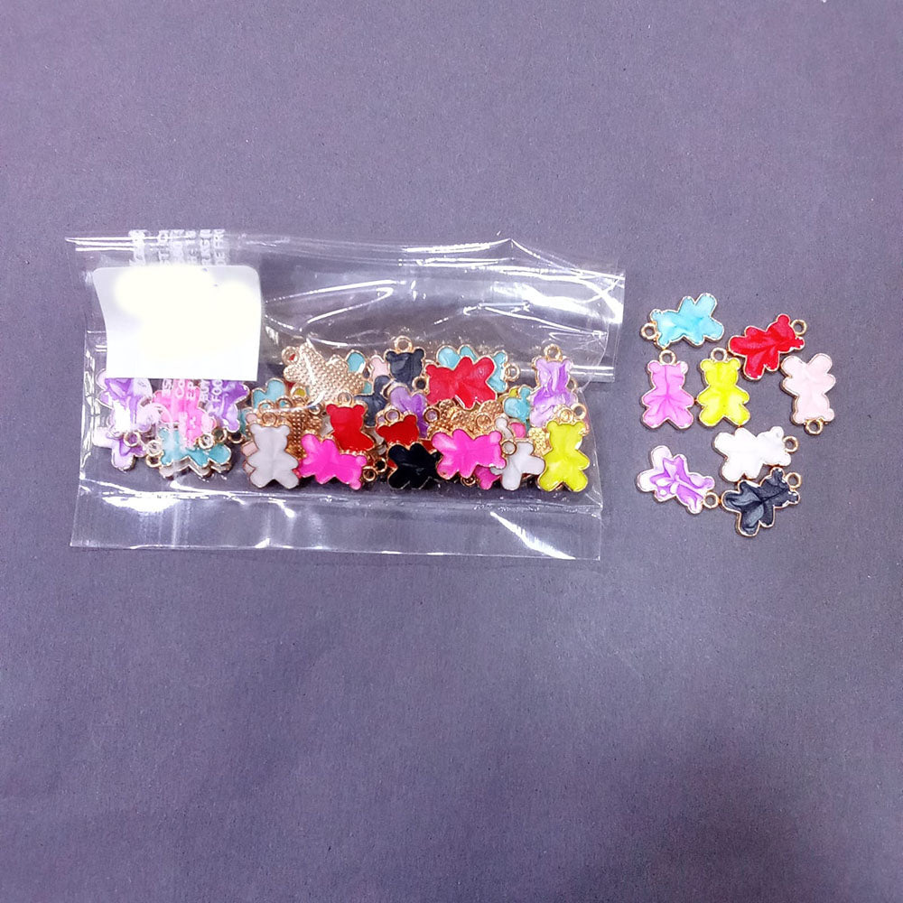 Kriaa Beads Tiny Teddy  Shape Pendant for Jewelry & Accessories Making