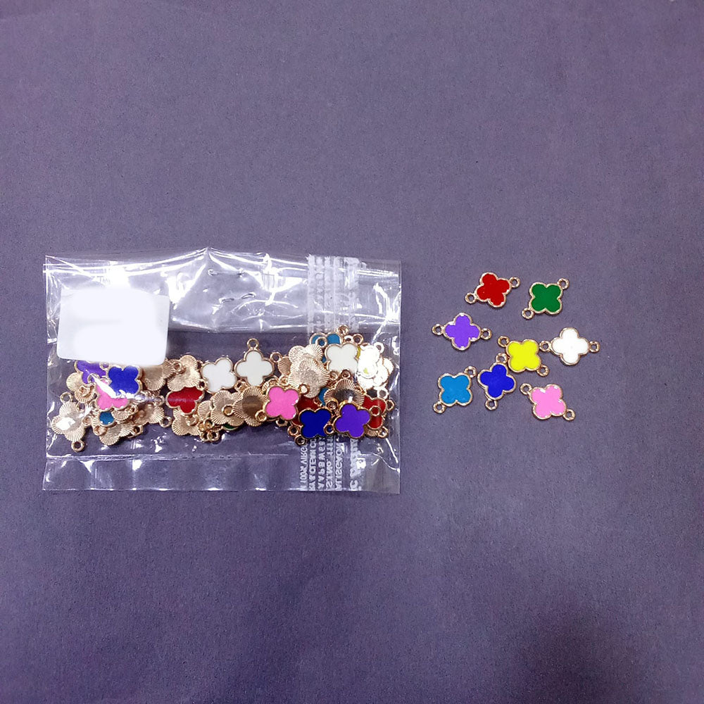 Kriaa Beads Beautiful Clover Charm Pendant for Jewelry & Accessories Making