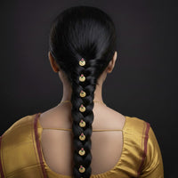 Locketto Premium Coin And Green And Pink lotus Meenakari U pin