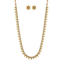 Etnico Gold Plated Traditional Long Necklace & Earrings Set For Women (MC042FL)