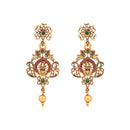 Etnico Gold Plated Traditional Temple Choker Necklace Jewellery With Earrings Set for Women/Girls (MC134FL)