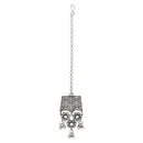 Etnico Ethnic Silver Oxidized Traditional Afghani Choker Necklace Jewellery Set for Women (MC143OX)