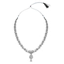 Etnico Ethnic Silver Oxidised Floral Design Ghungroo Long Necklace Jewellery With Jhumka Earrings Set For Women/Girls (MC171OX)