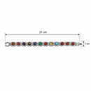 Etnico Rudraksha Chakra Balance Bracelet | Inspired by Mindfulness, Positivity & Inner Harmony | 7 Stone & Rudraksha Spiritual Bracelet for Men & Women