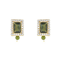 Etnico Gold Plated Pearl Choker Necklace & Earrings Set For Women (ML237MhMh)