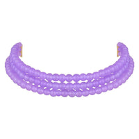 Etnico Gold Plated Multistrand Pearl Choker Necklace For Women (ML251Pu)