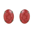 Etnico Glamorous Fashionable Eye-Catching Red Beaded Choker and Earrings Set For Women/Girls (ML318R)