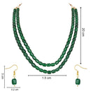 Etnico Stylish Multi Layer Pearl Necklace Jewellery Set with Earrings for Women and Girls (ML328G)