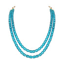 Etnico Stylish Multi Layer Pearl Necklace Jewellery Set with Earrings for Women and Girls (ML328PG)