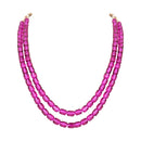 Etnico Stylish Multi Layer Pearl Necklace Jewellery Set with Earrings for Women and Girls (ML328Wi)