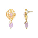 Etnico Traditional Handcrafted Pearl Necklace Jewellery Set With Earring & Maang Tikka For Women And Girls (ML329Pu)