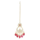 Etnico Gold Plated Pearl Polki Kundan Choker Necklace Set for Women/Girls (ML330QSb)