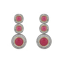 Etnico Gold Plated Kundan & Pearl Choker Necklace & Earrings Set For Women (ML336WQ)