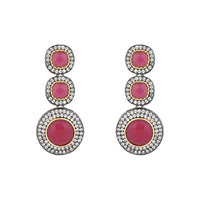Etnico Gold Plated Kundan & Pearl Choker Necklace & Earrings Set For Women (ML336WQ)