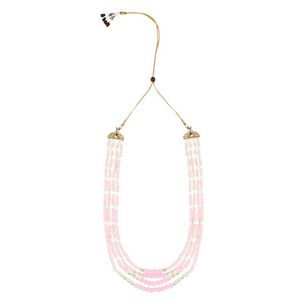 Etnico Multistrand Pearl Necklace/Dulha Moti Mala/Maharaja Haar/Groom Necklace For Men (MLP44Pi)