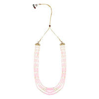Etnico Multistrand Pearl Necklace/Dulha Moti Mala/Maharaja Haar/Groom Necklace For Men (MLP44Pi)