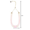 Etnico Multistrand Pearl Necklace/Dulha Moti Mala/Maharaja Haar/Groom Necklace For Men (MLP44Pi)