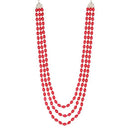 Etnico Multistrand Pearl Necklace/Dulha Moti Mala/Maharaja Haar/Groom Necklace For Men (MLP46R)