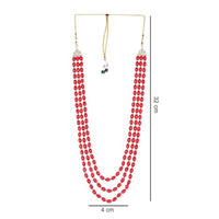 Etnico Multistrand Pearl Necklace/Dulha Moti Mala/Maharaja Haar/Groom Necklace For Men (MLP46R)