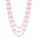 Etnico Multistrand Pearl Necklace/Dulha Moti Mala/Maharaja Haar/Groom Necklace For Men (MLP46WPi)
