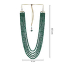 Etnico Multistrand Pearl Necklace/Dulha Moti Mala/Maharaja Haar/Groom Necklace For Men (MLP49G)