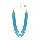 Etnico Multistrand Pearl Necklace/Dulha Moti Mala/Maharaja Haar/Groom Necklace For Men (MLP49PG)
