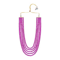 Etnico Multistrand Pearl Necklace/Dulha Moti Mala/Maharaja Haar/Groom Necklace For Men (MLP49Wi)