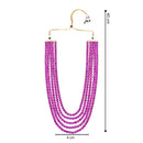Etnico Multistrand Pearl Necklace/Dulha Moti Mala/Maharaja Haar/Groom Necklace For Men (MLP49Wi)