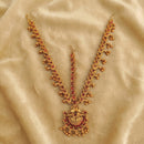 Js Fashion  Matte Gold Polish Traditional Wear Wedding Accessories Kemp Maang Tikka