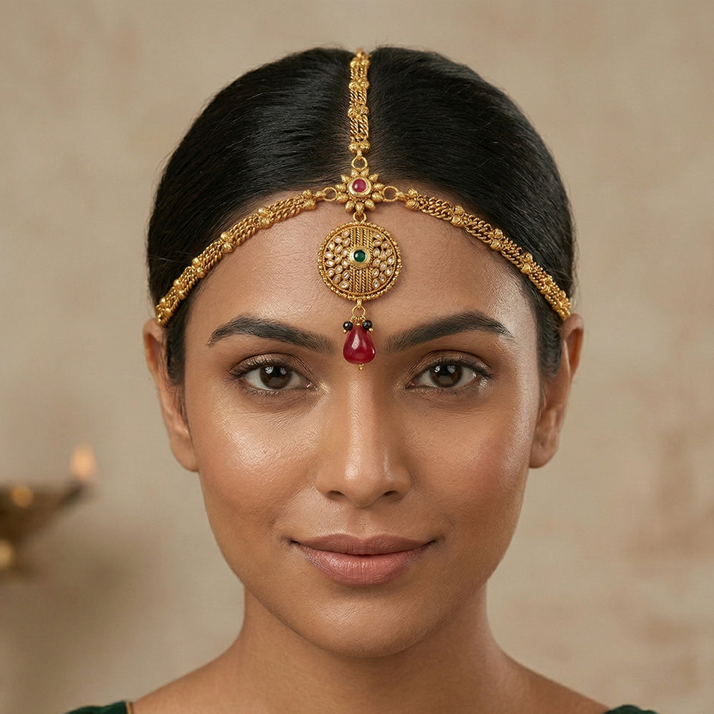 Js Fashion  Center Round style Maang tikka