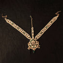 Js Fashion  Meena heavy kundan maang tikka