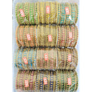 Shree Asha Bangles Festive Glow Austrian Stone Designer Bangles Set