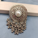 Viky Black Plated Dangler Earrings
