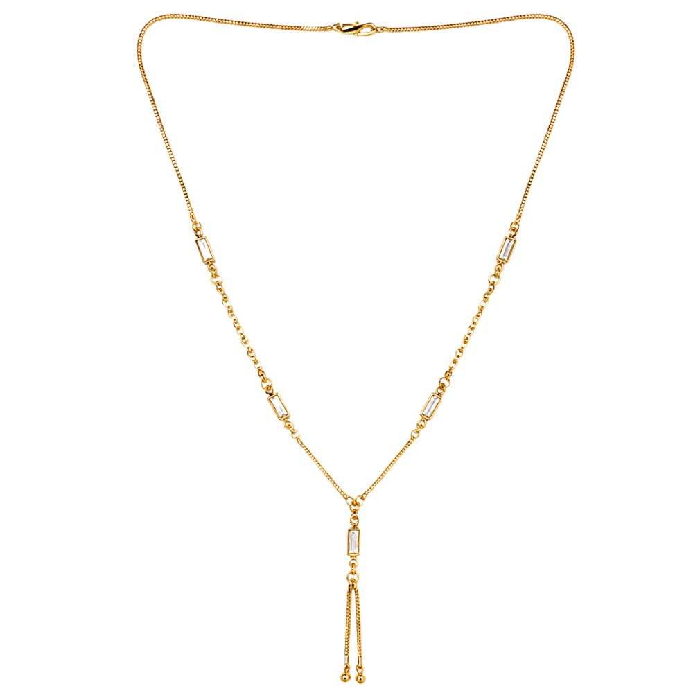 EtnicoFashion Gold Plated Anti Tarnish Chain Necklace for Women Stylish Trendy Necklace (N004W)