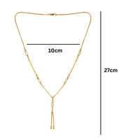 EtnicoFashion Gold Plated Anti Tarnish Chain Necklace for Women Stylish Trendy Necklace (N004W)