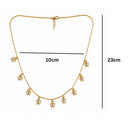 EtnicoFashion Gold Plated Butterfly Charm Necklace for Women Stylish Trendy Chain Necklace (N005W)